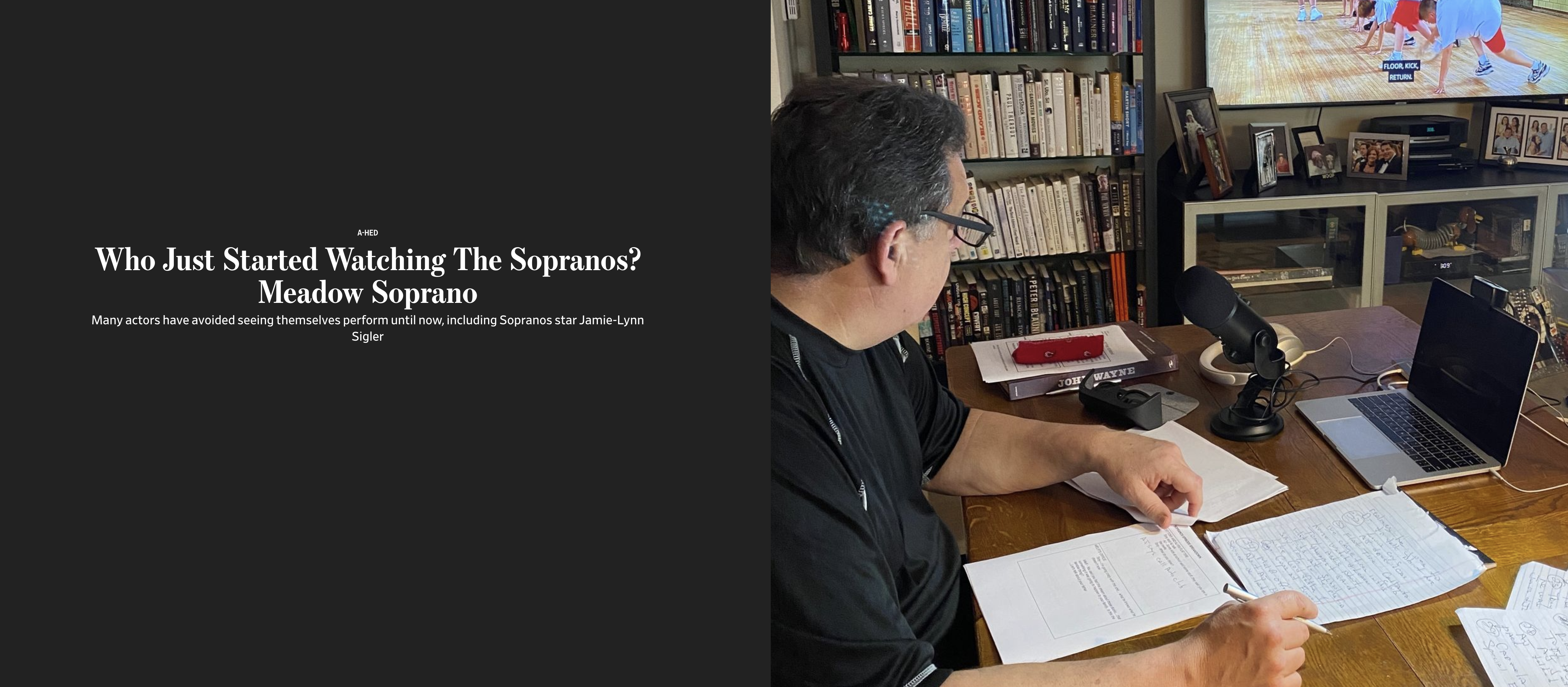 WSJ Article "Who just started watching The Sopranos?